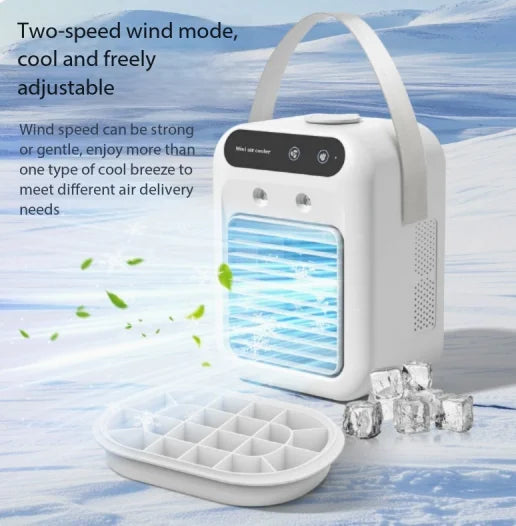 Mini USB Portable Cooling Fan & Humidifier – Home & Office