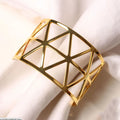 32-Pack Gold Round Mesh Metal Napkin Rings – Weddings & Parties