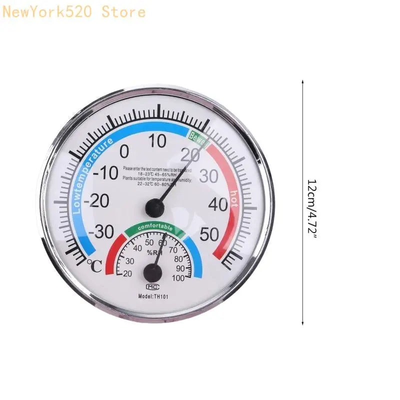 Mini 2-in-1 Indoor Thermometer & Hygrometer Analog Gauge