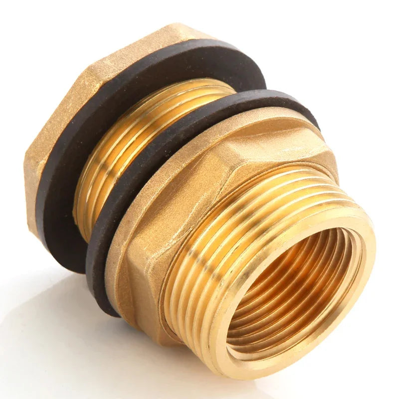 Brass Water Tank Connector 1/2"–2" BSP Thread Adapter Coupling