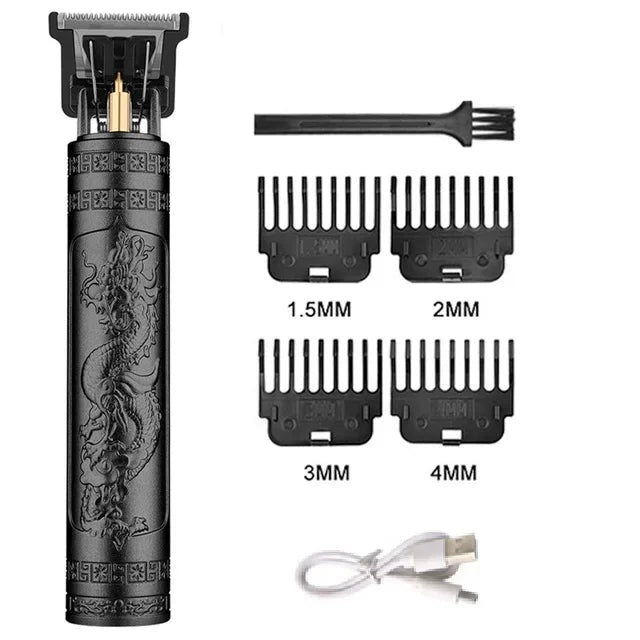 Vintage T9 Rechargeable Hair Clipper & Beard Trimmer for Men