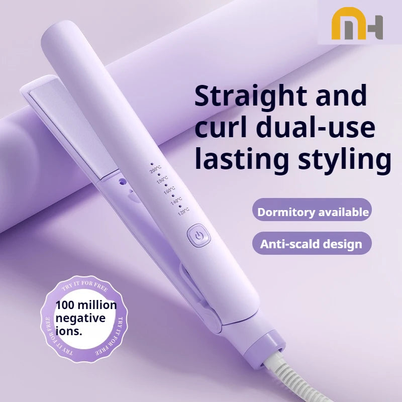 Ceramic Ionic 2-in-1 Hair Straightener Flat Iron – 5 Heat Settings