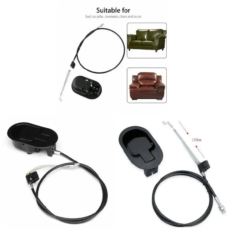 Metal Recliner Release Handle & Cable – Universal Replacement