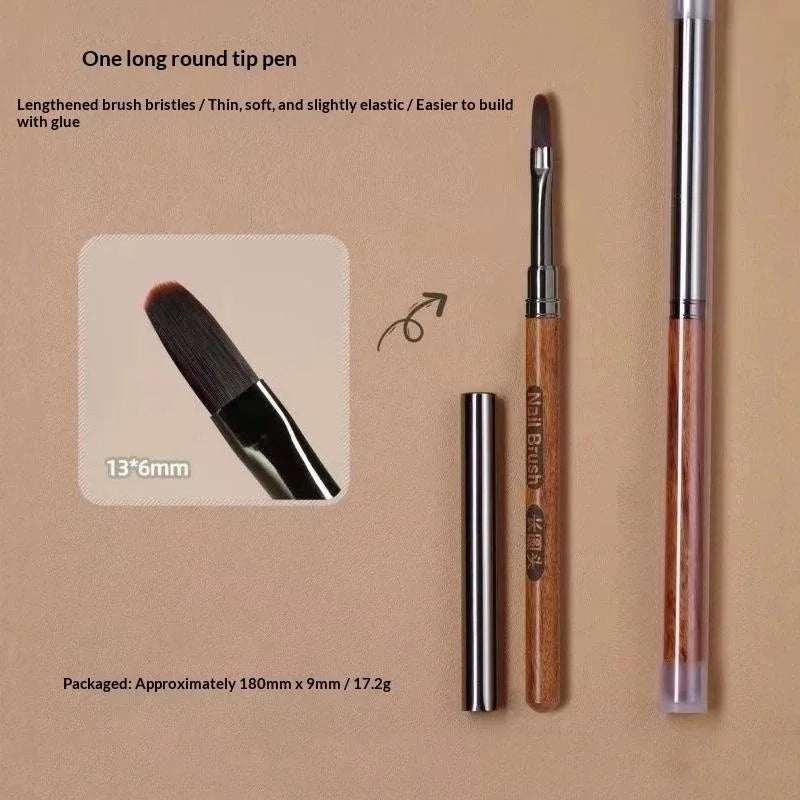 5Pcs Dual-Ended Nail Art Dotting Pen & Liner Brush Set