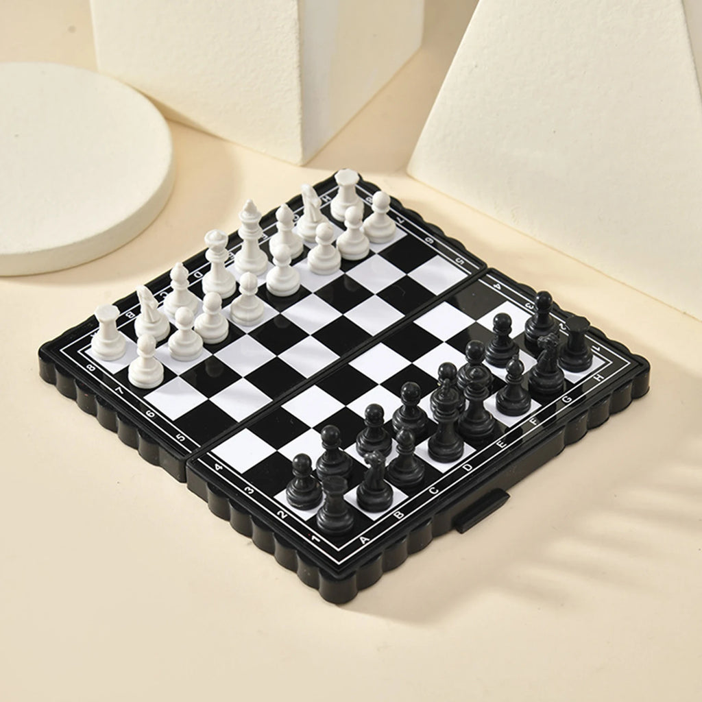Portable Mini Magnetic Chess Set – Foldable Travel Board Game