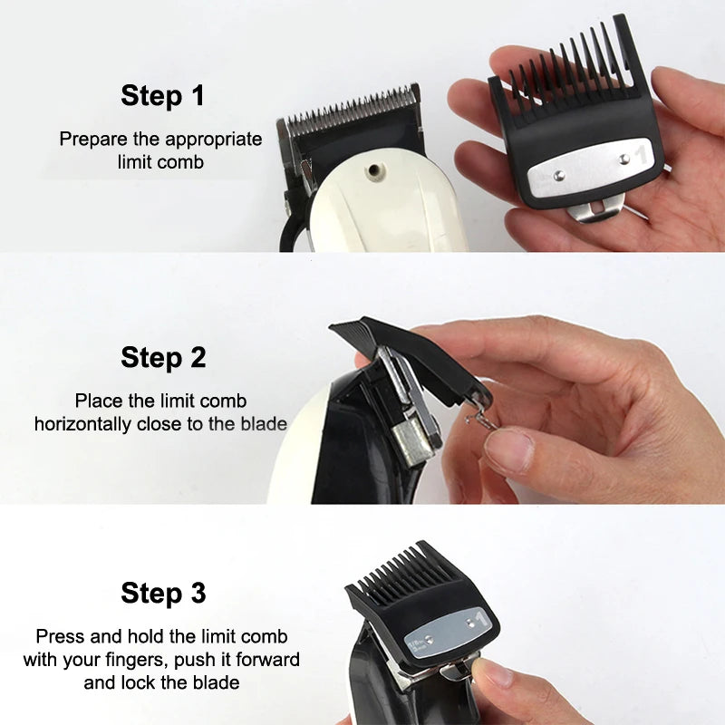 2-Pack Universal Hair Clipper Guide Combs & Trimmer Guards