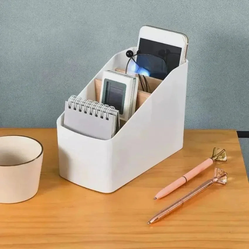 Remote Control Organizer & Multipurpose Desktop Storage Box