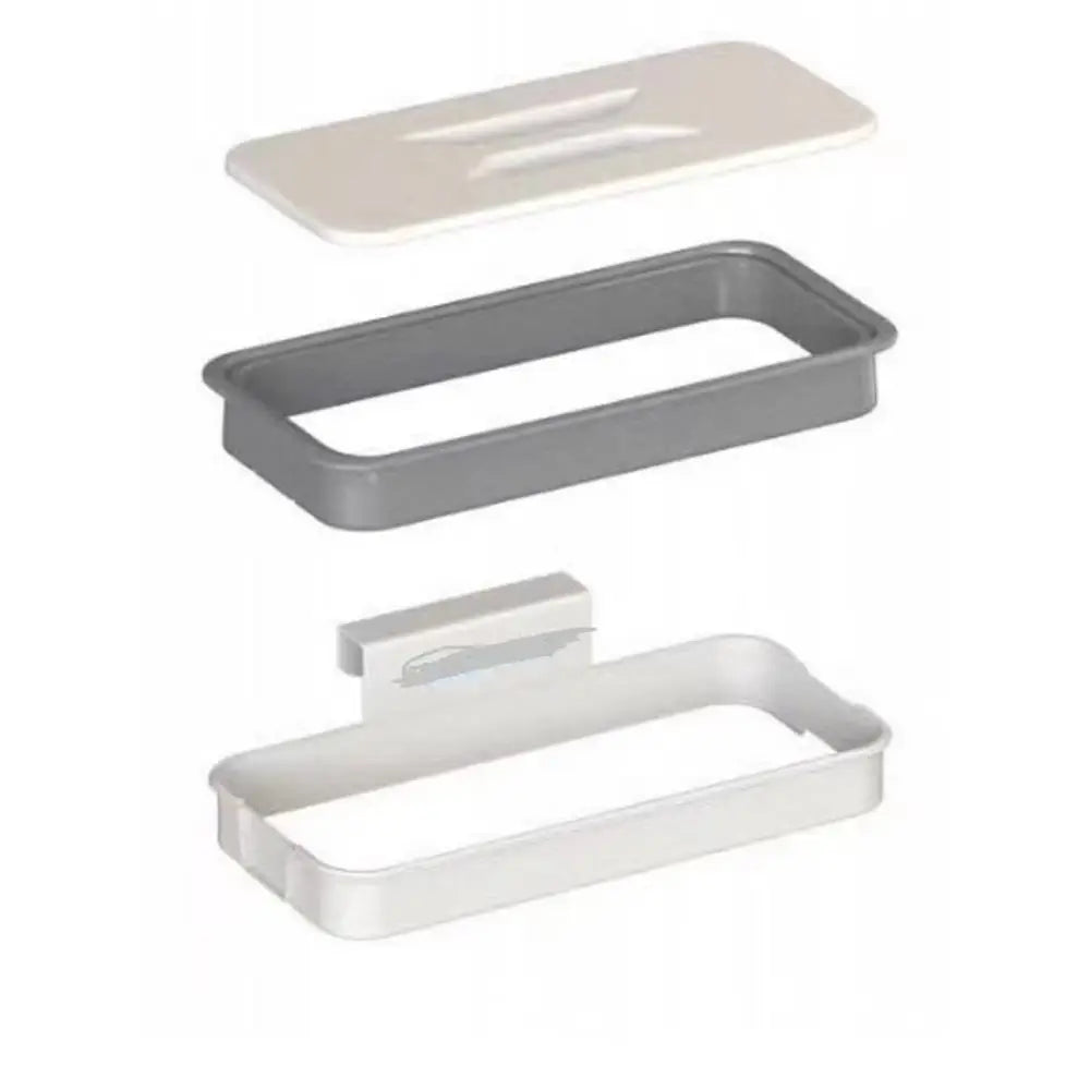 Hanging Trash Bag Holder with Lid – Cabinet Door Organizer