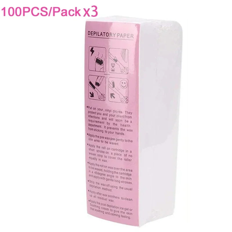 Non-Woven Waxing Strips for Hair Removal – 20/50/100 PCS