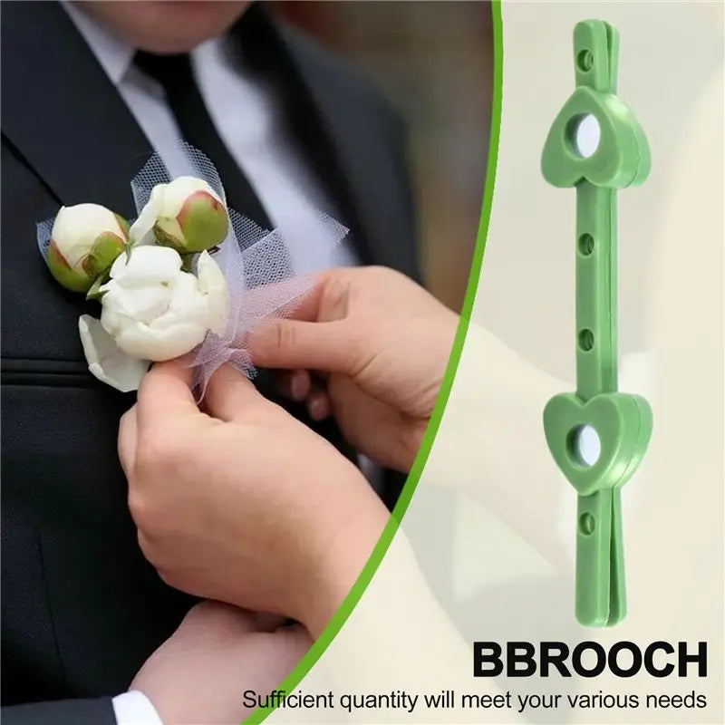 30 Pairs Boutonniere Magnets for Wedding Corsage & Brooch – Green