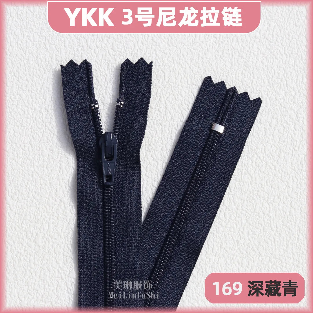 YKK3 Nylon Invisible Zippers 18cm – 30/50/100 Pack