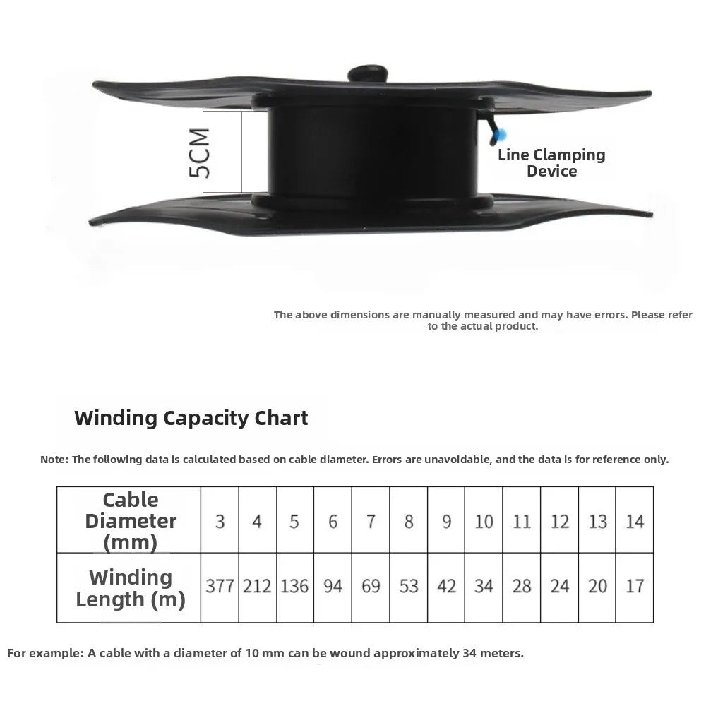 Heavy Duty Hexagonal Anti-Winding Cable Reel | Cord Organizer