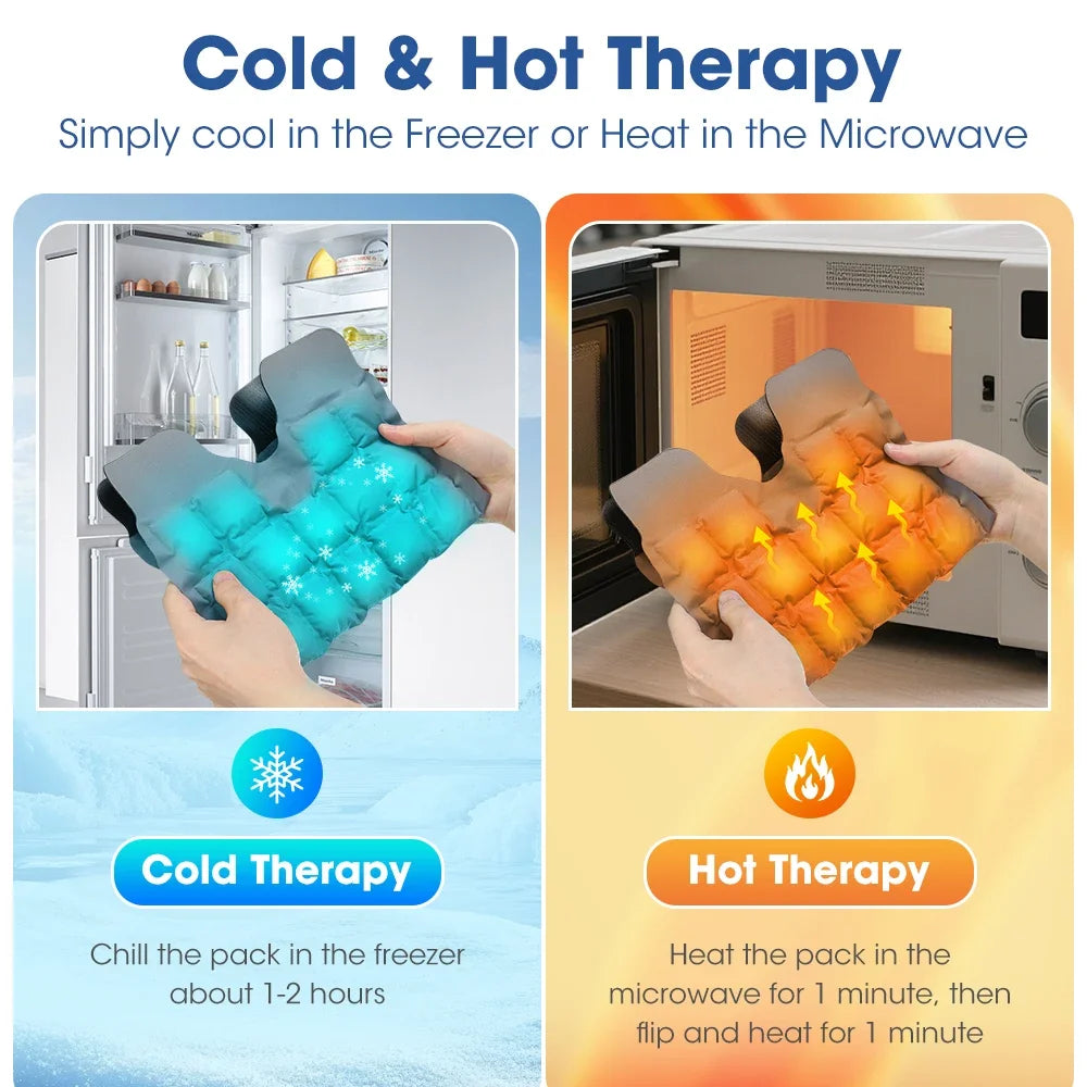 Reusable Hot Cold Compress Knee Wrap – SAP Gel Ice Pack