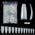 500pcs Clear Acrylic False Nail Tips – DIY Nail Art Extension