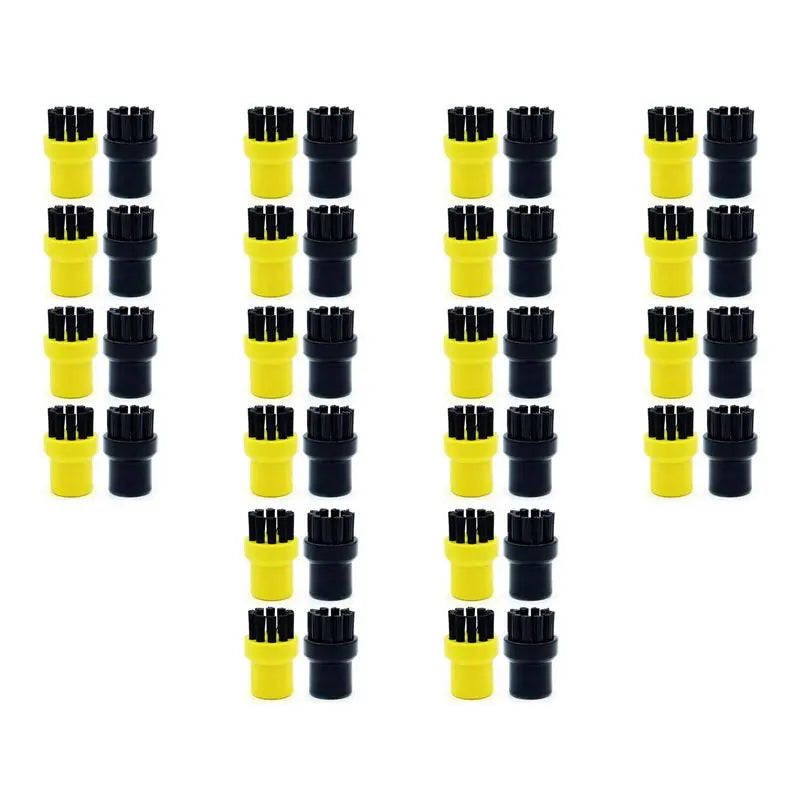 40-Piece Round Brush Set for Kärcher Steam Cleaner SC1–SC7