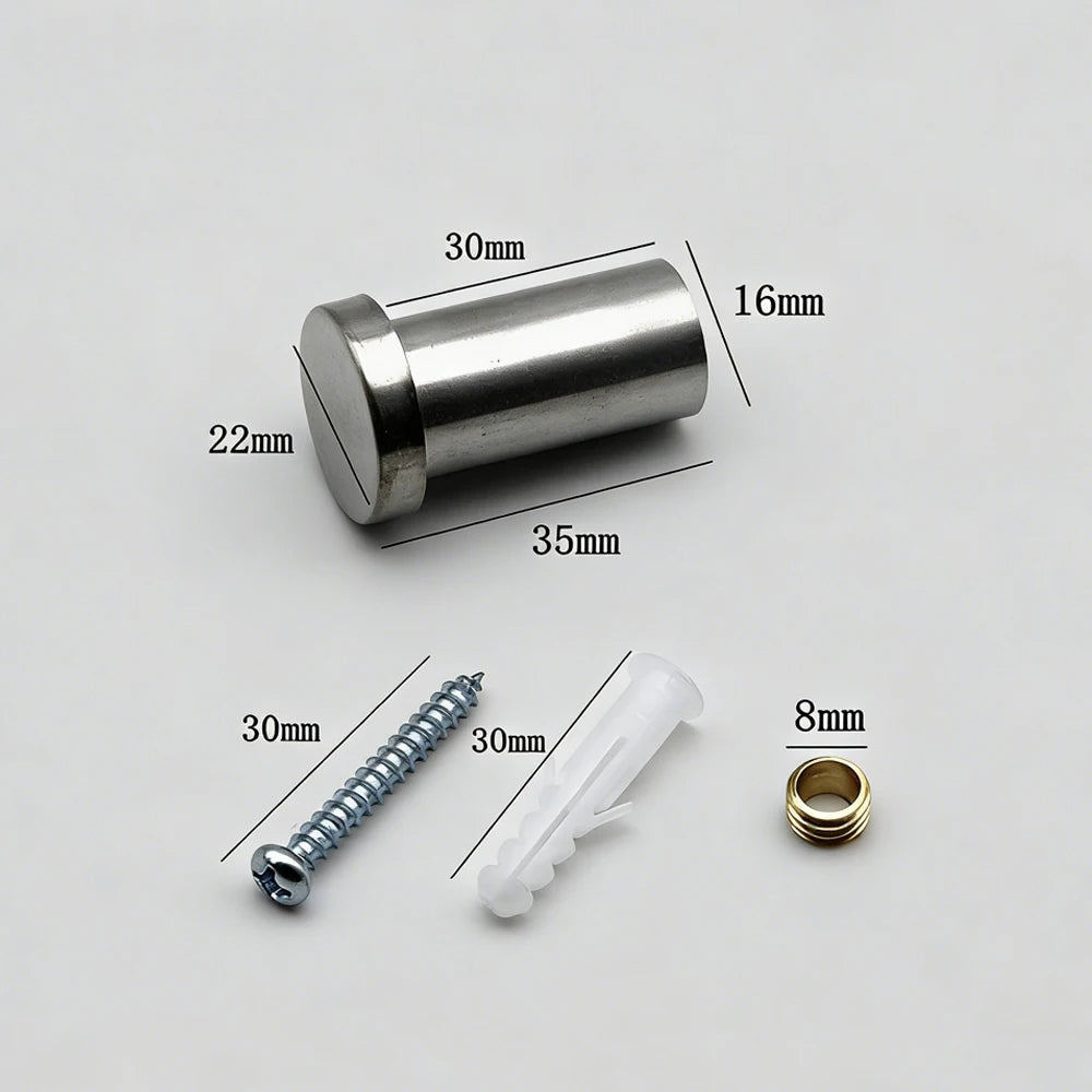 Stainless Steel Wall-Mounted Coat & Towel Hook | Screw Fix