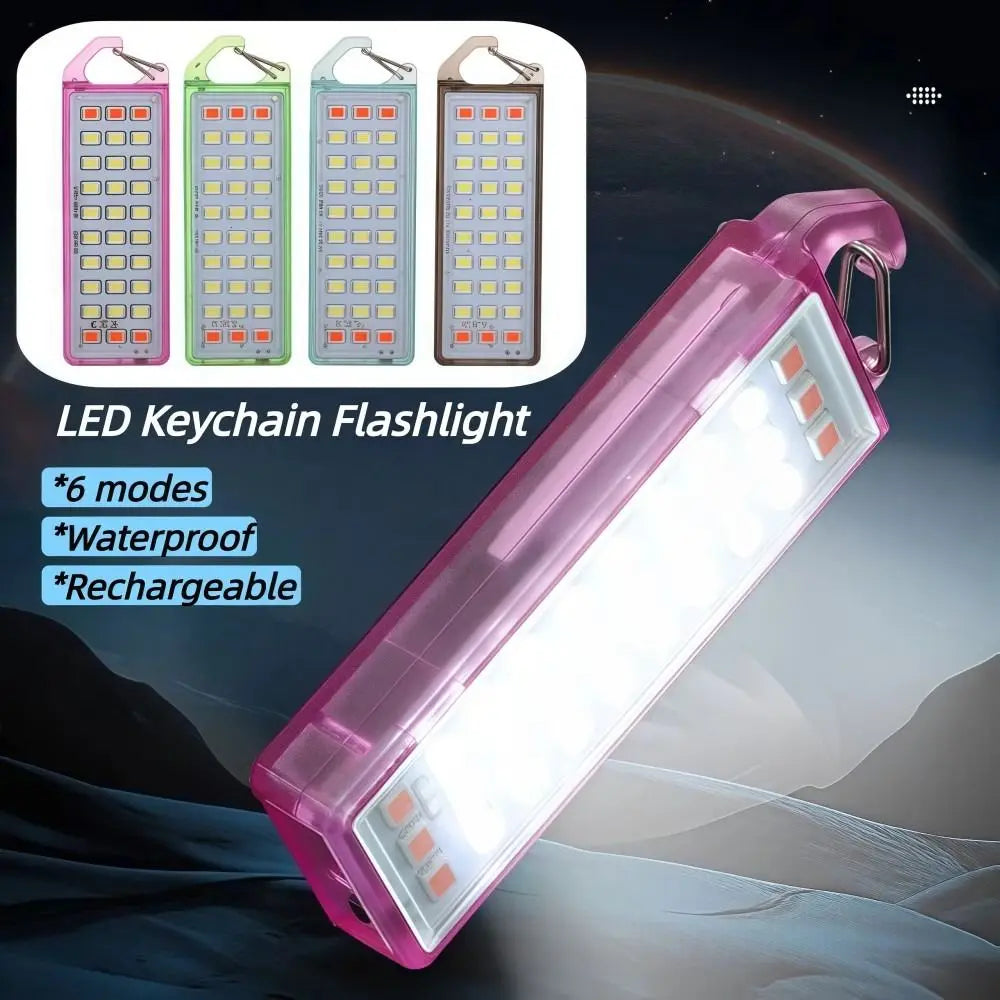 Mini Keychain LED Flashlight – Rechargeable & Waterproof