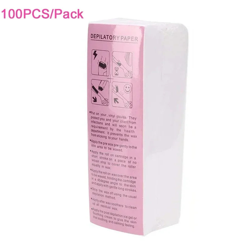 Non-Woven Waxing Strips for Hair Removal – 20/50/100 PCS