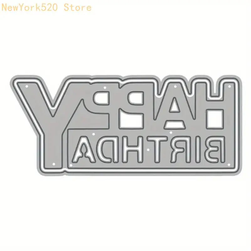 Happy Birthday Embossing Cutting Dies – Card Making Templates
