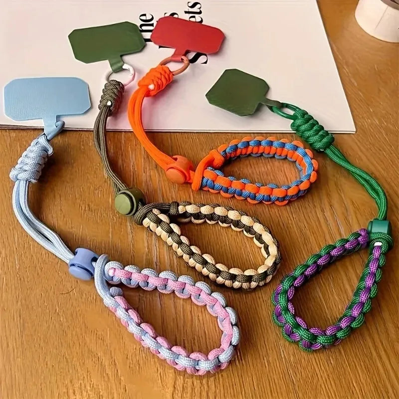 Cute Phone Wrist Lanyard Twist Rope Anti-Loss Pendant Strap