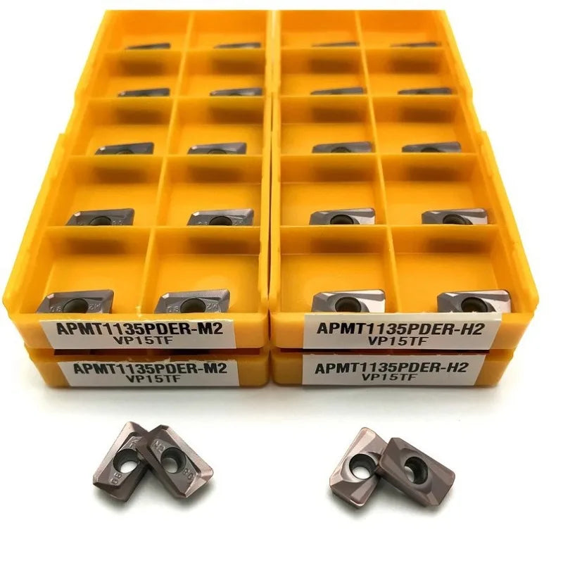 10-Pack APMT1135PDER VP15TF Hard Alloy CNC Milling Inserts