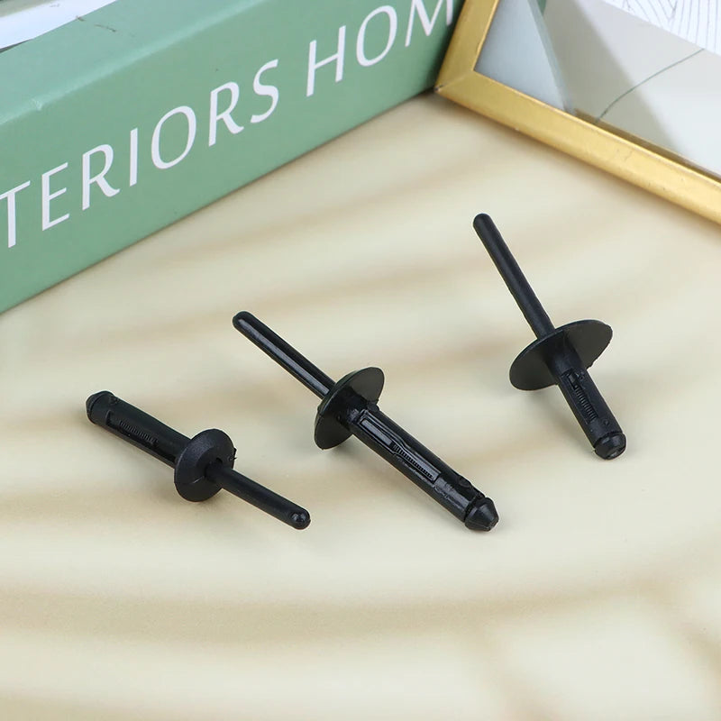 10Pcs Black Plastic Blind Rivet Clip Retainer for BMW VW Ford