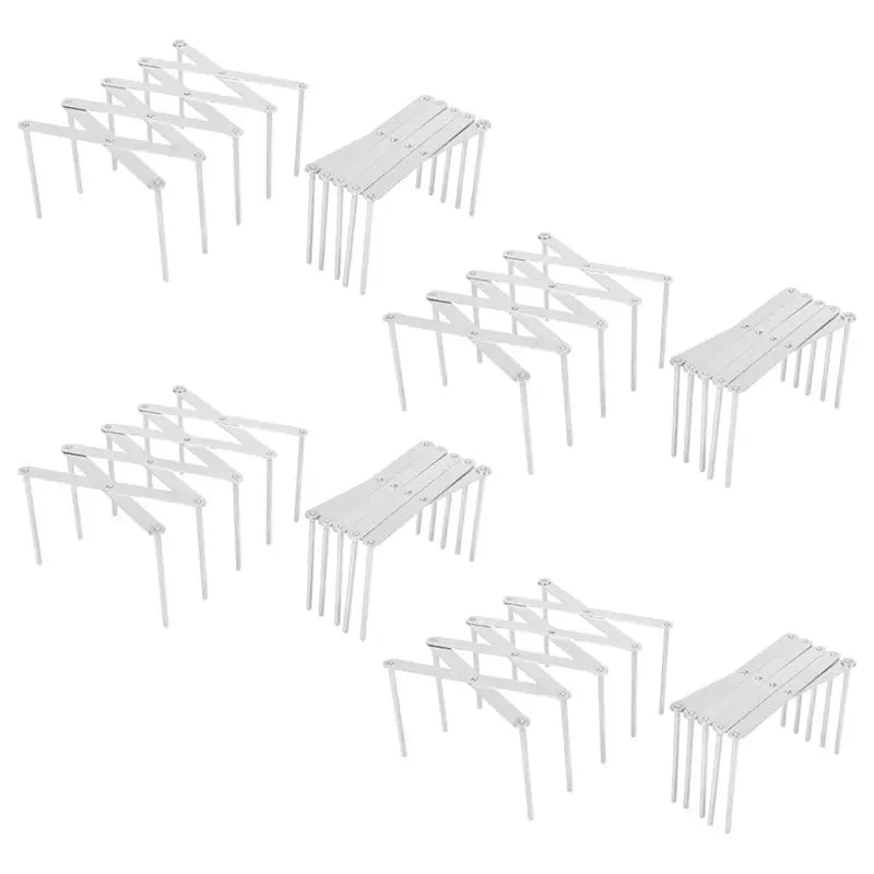8-Pack Extendable Pot Lid Holders & Steamer Rack | Steel