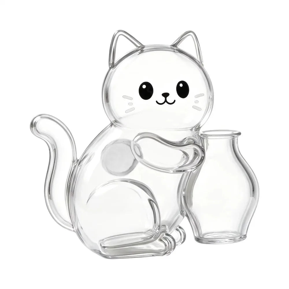 Magnetic Cat Whisker Vase Fridge Sticker – Cartoon Home Décor