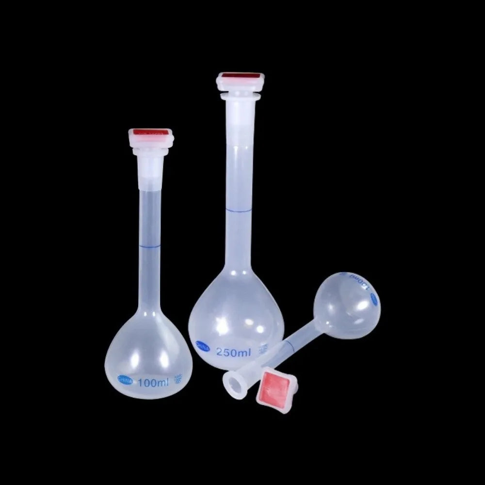 Plastic Volumetric Flask with Stopper 25ml–1000ml