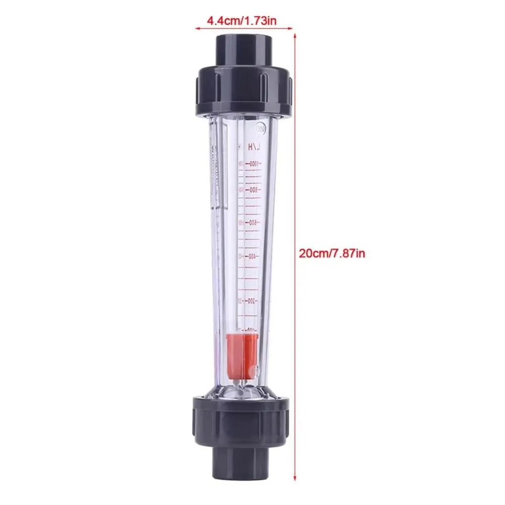 DN15 Plastic Liquid Float Flowmeter Rotameter 6–1000LPH