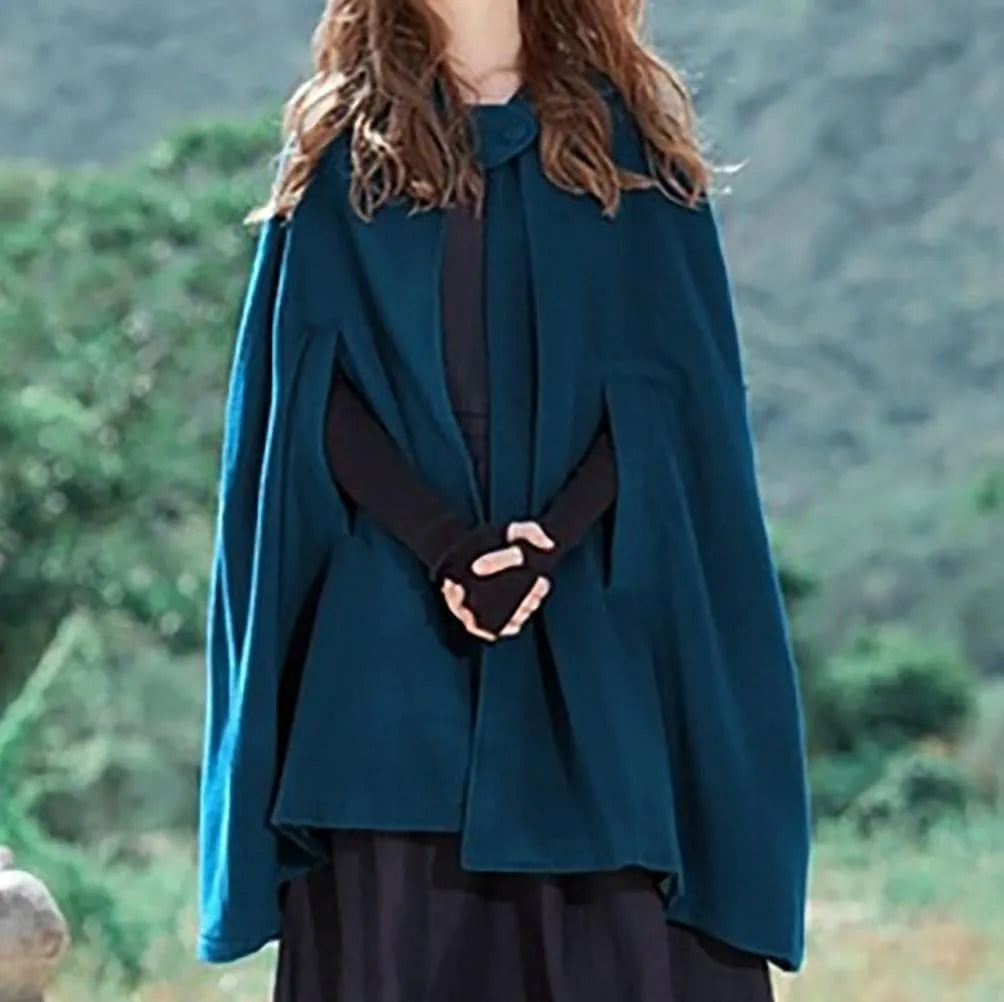 Women's Medieval Hooded Cloak Cape – Gothic Viking Cosplay