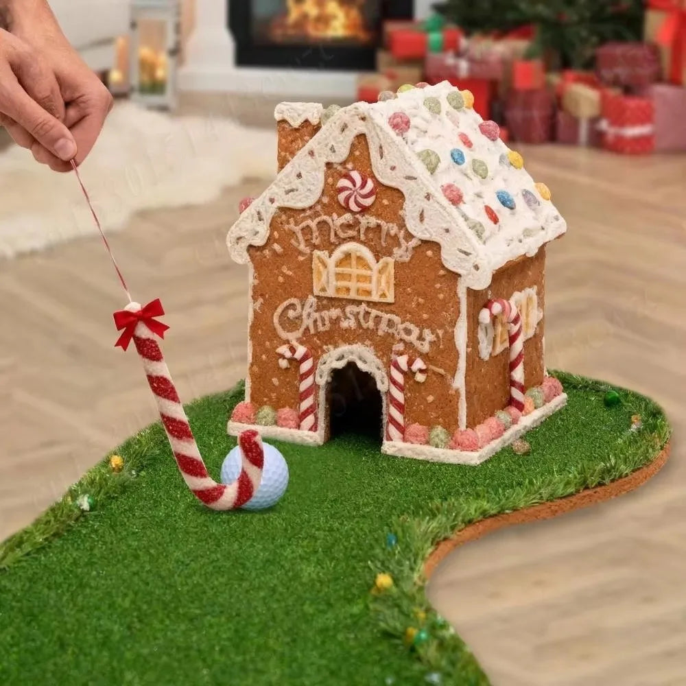 Gingerbread Mini Golf Game Set – Christmas Party Activity