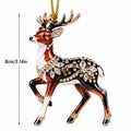Rhinestone Goat Christmas Acrylic Pendant Keychain & Bag Charm