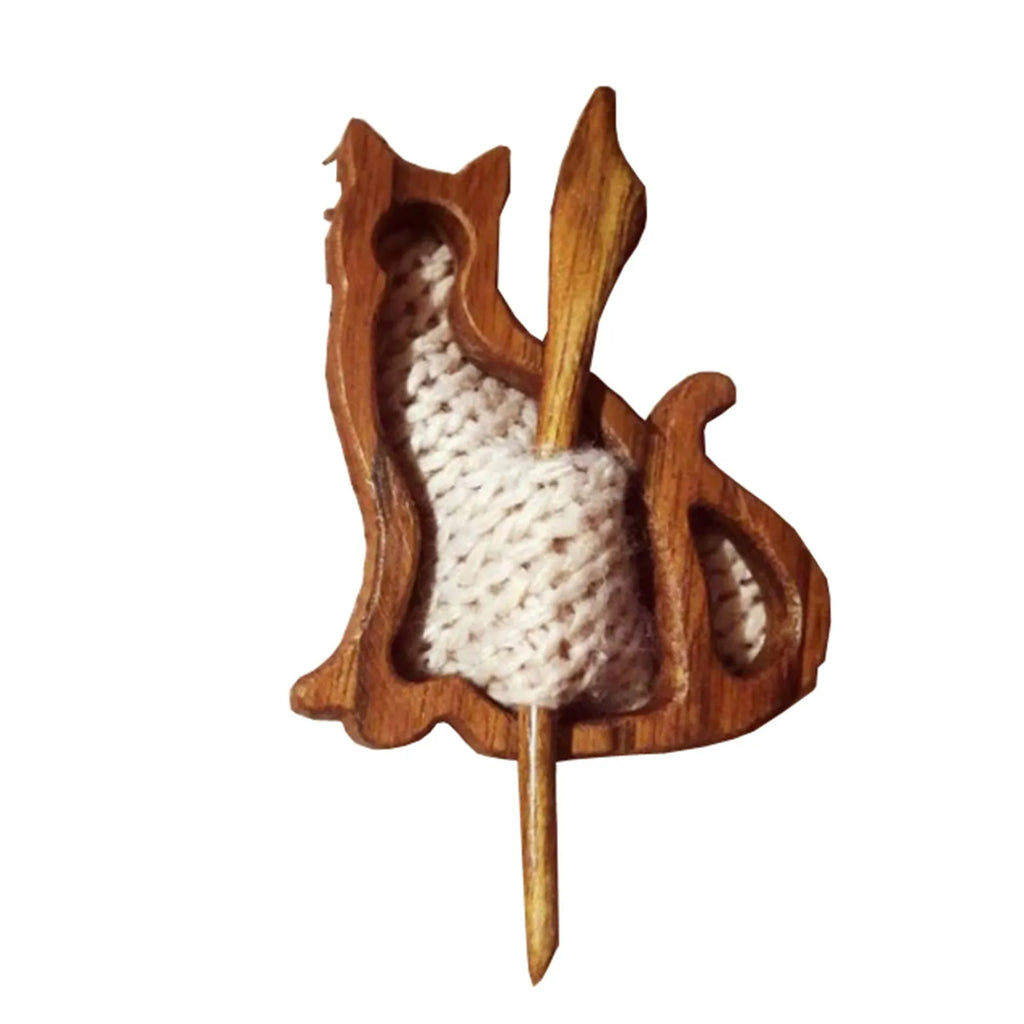 Handmade Wooden Animal Brooch – Cute Bear & Bird Fashion Pin