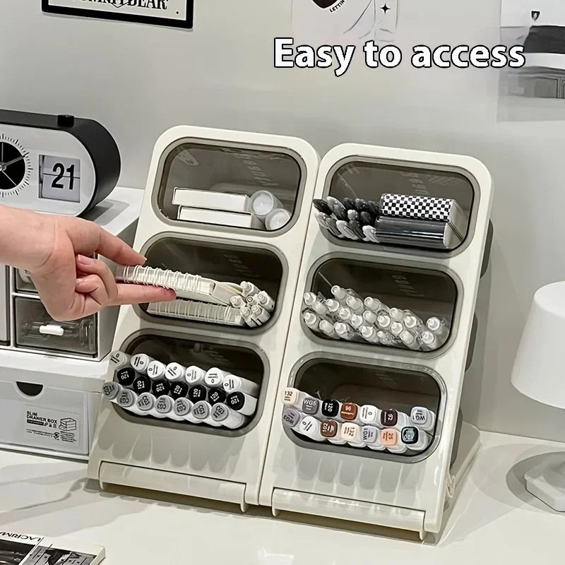 Large Capacity Desk Organizer Pen Pencil Holder Storage Stand