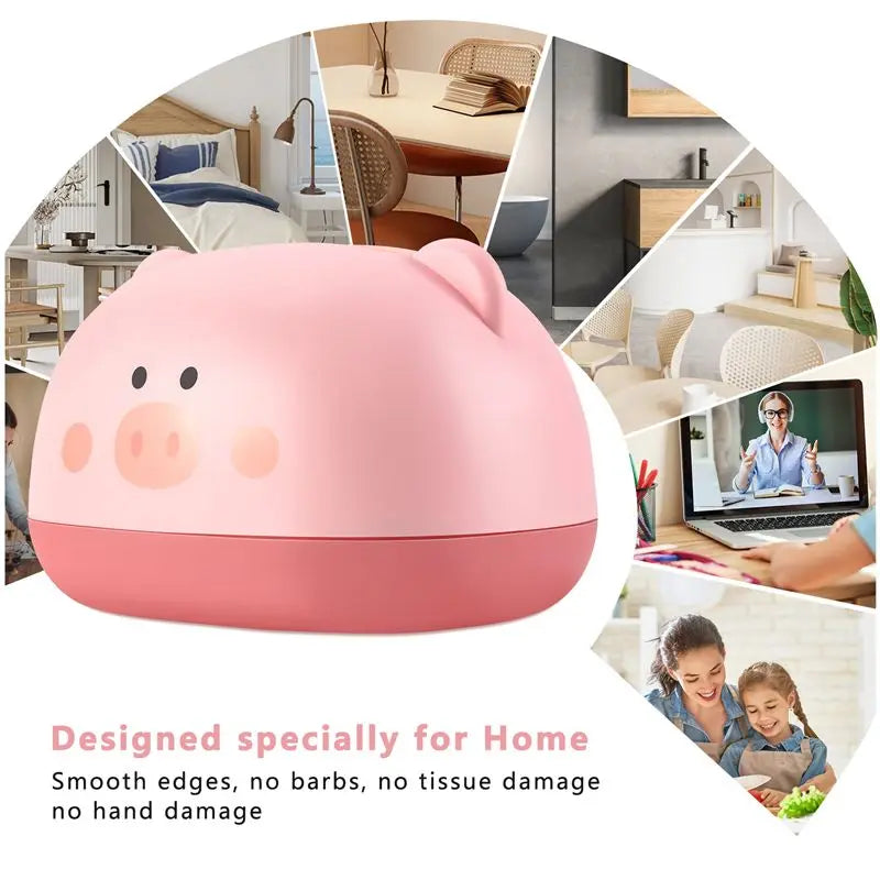 Creative Pig Tissue Box Holder – Cute Plastic Napkin Storage