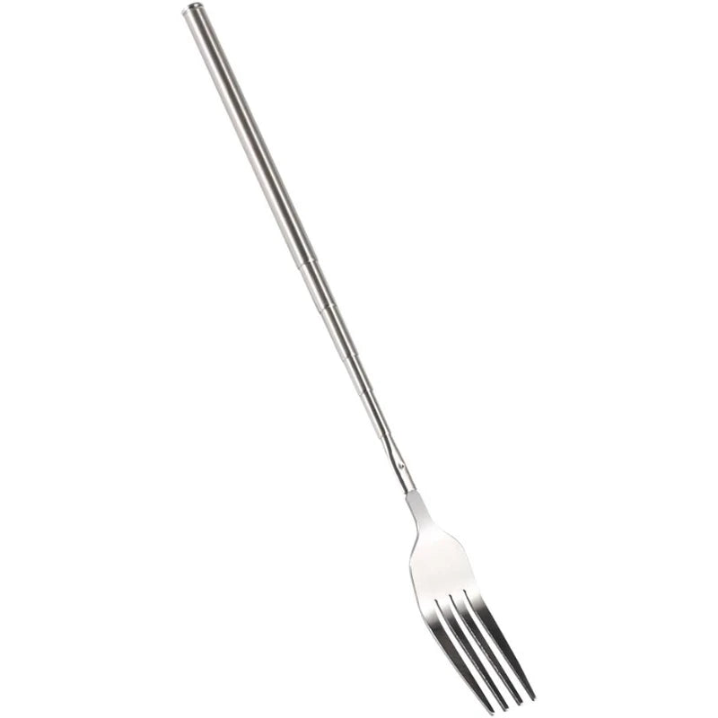 Telescopic Extendable Stainless Steel Fork – BBQ & Dining