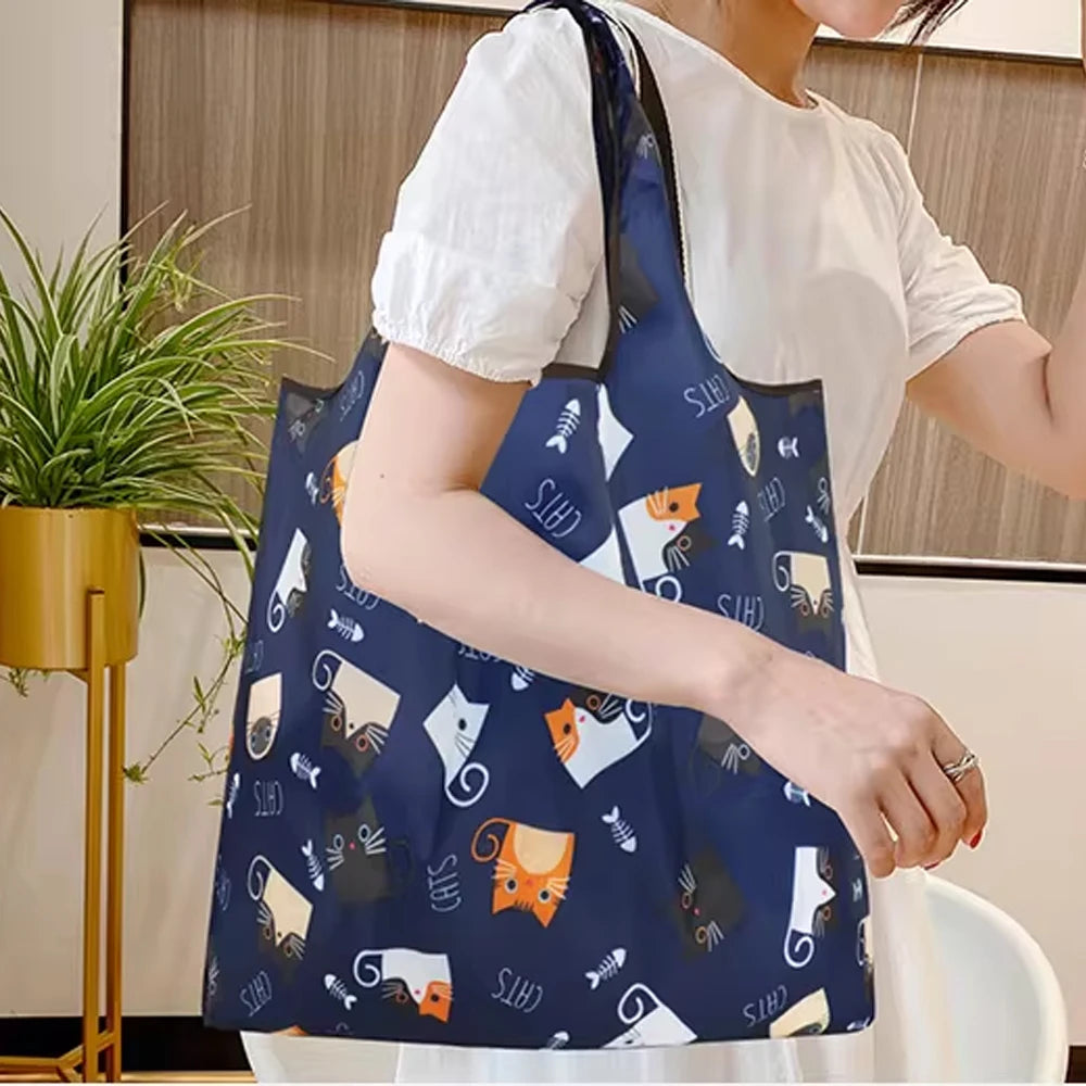 KindFuny Foldable Reusable Shopping Bag – Eco Grocery Tote