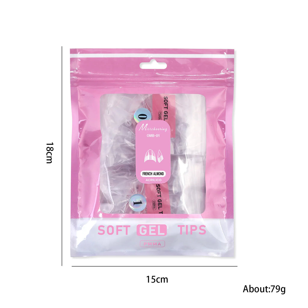504pcs Acrylic Fake Nail Tips – 14 Styles, 12 Sizes | Misscheering
