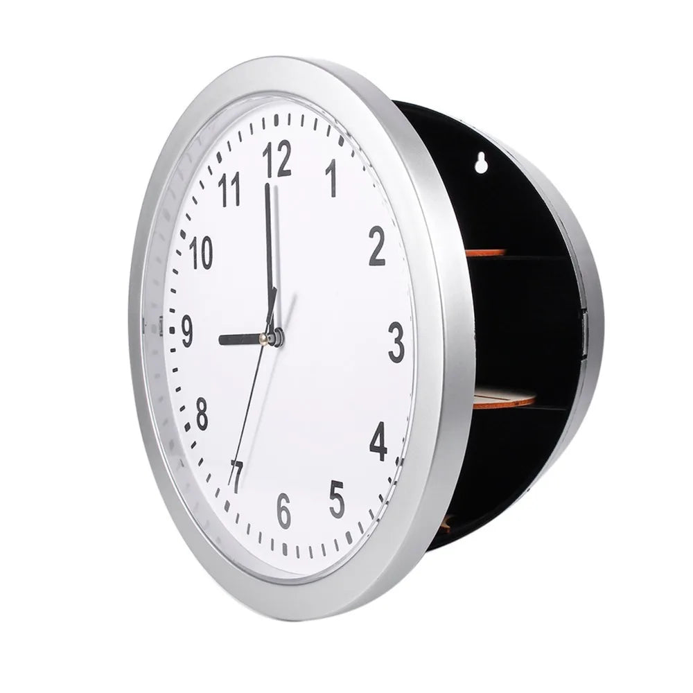 Wall Clock Hidden Safe Box | Secret Compartment Storage