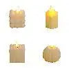 Flameless Flickering LED Candle Lights – Wedding & Home Decor
