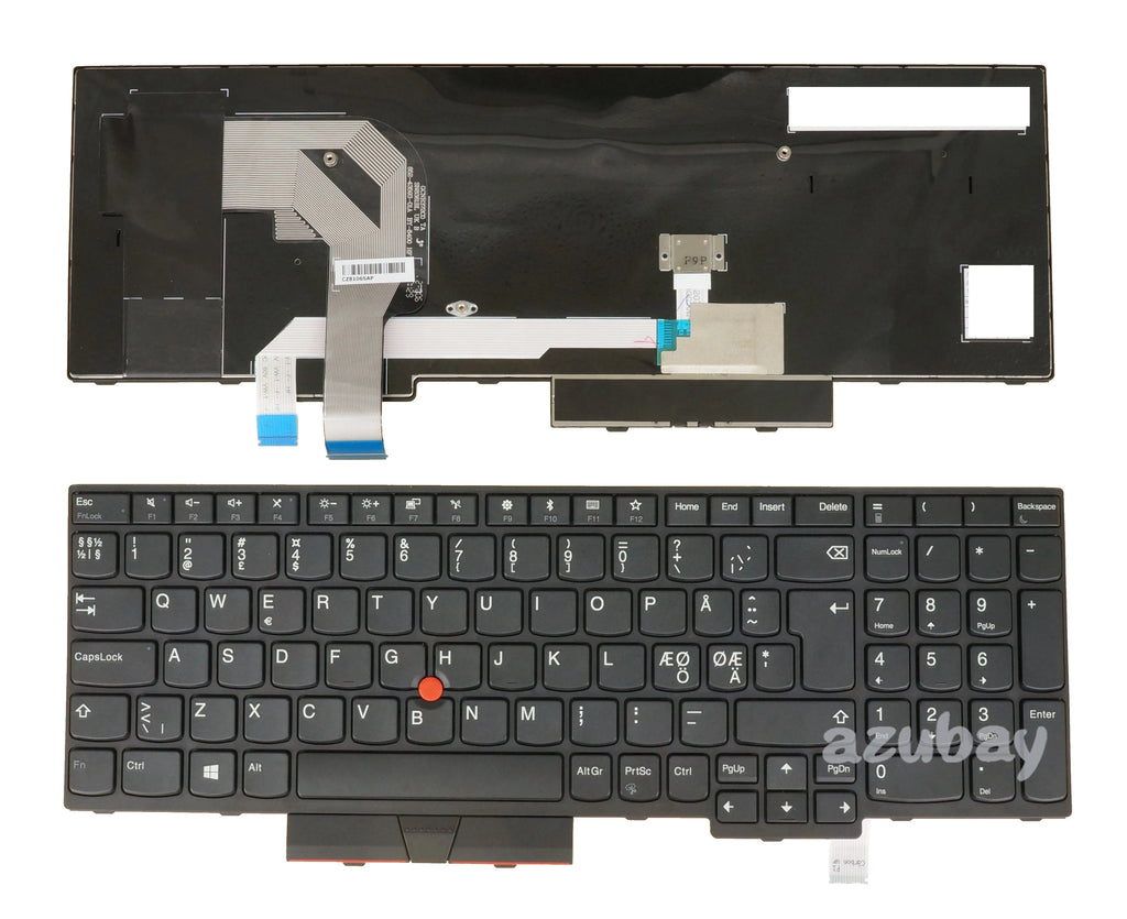 Lenovo ThinkPad T570 T580 P51s P52s Keyboard – Nordic Bulgarian