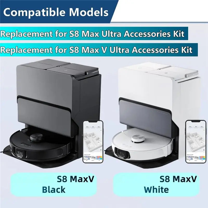Roborock S8 MaxV Ultra Replacement Parts – Mop, Brush & Filter Kit