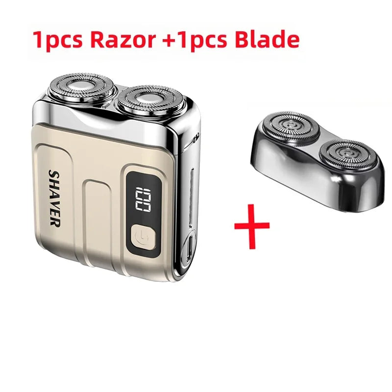 XMSJ Dual Blade Waterproof Rechargeable Electric Shaver for Men