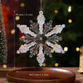 Acrylic Glitter Christmas Snowflake Pendants & Tree Ornaments