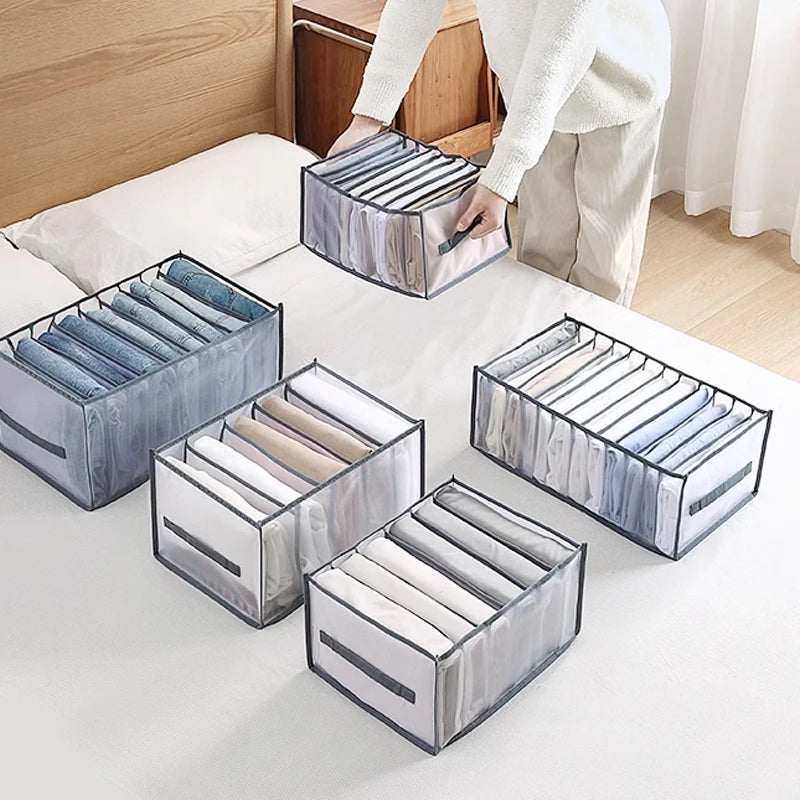Foldable Drawer Organizer Boxes for Underwear, Socks & Bras