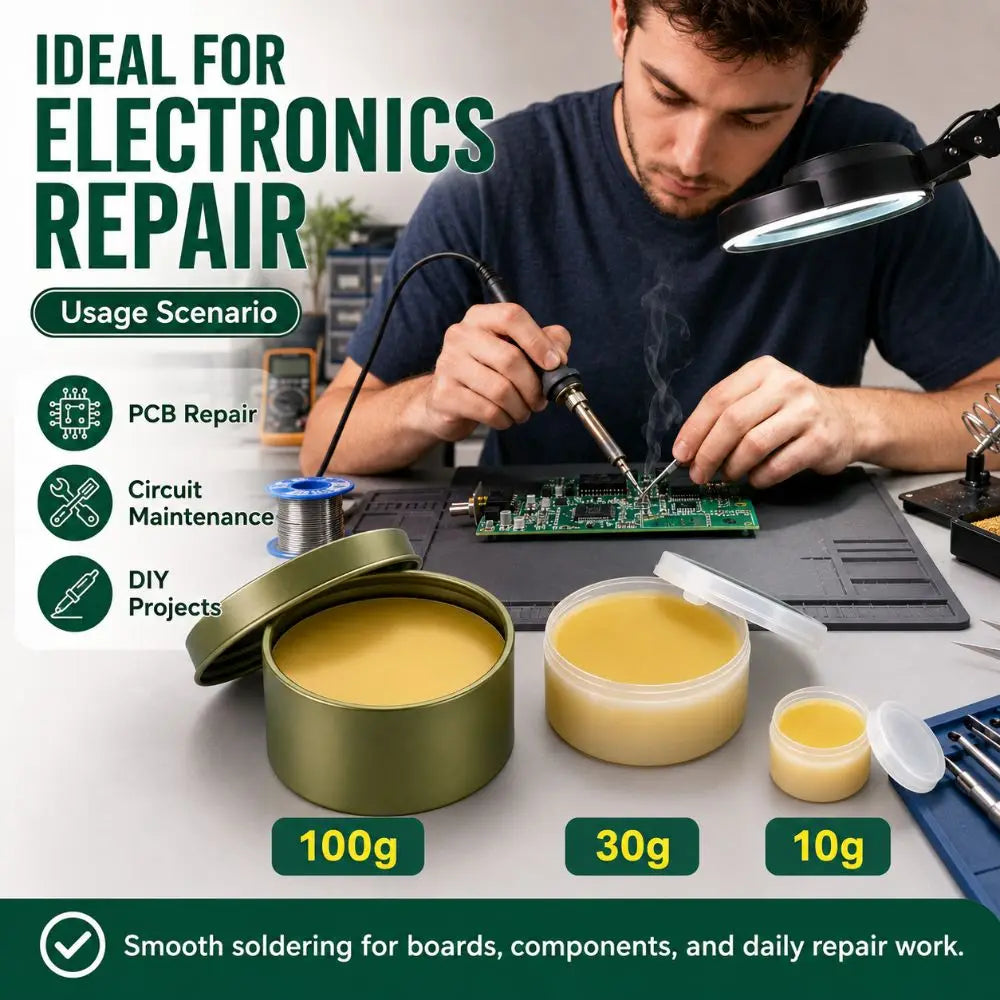 No-Clean Rosin Soldering Flux Paste Lead-Free 10g/30g/100g