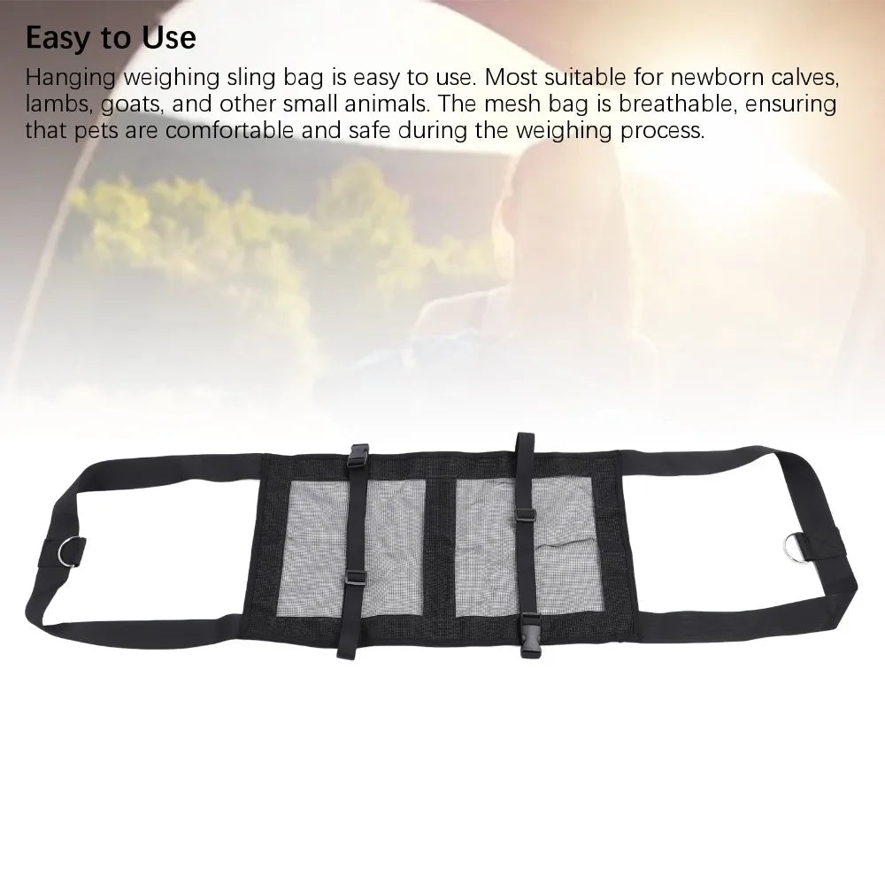 Adjustable Mesh Calf Sling – Livestock Animal Weighing Harness