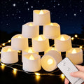 LED Flameless Tea Lights with Remote – Flickering Battery Candles