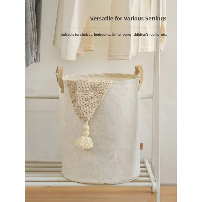 5-Pack Foldable Fabric Laundry Baskets – Home Storage Hampers